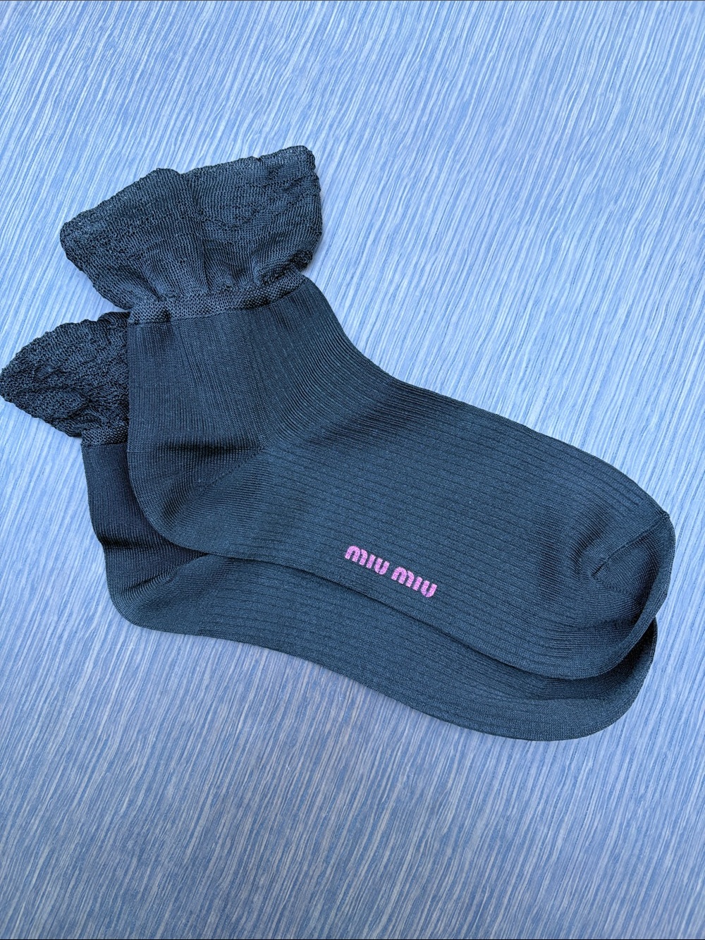 NWOT Miumiu Black Socks